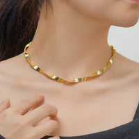 Sterling Silver 6mm Flat Chain Necklace