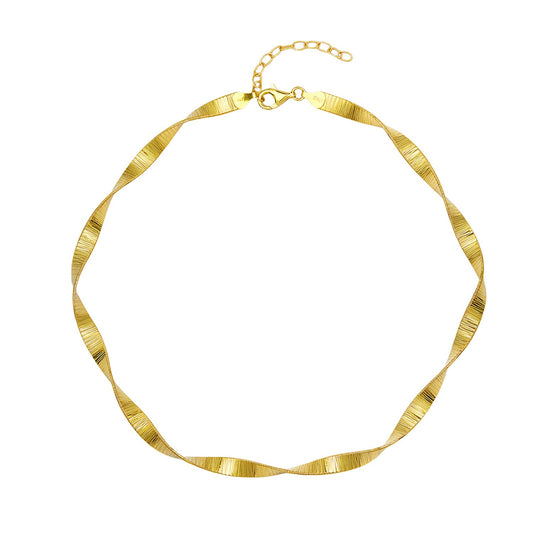 Sterling Silver 6mm Flat Chain Necklace