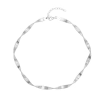 Sterling Silver 6mm Flat Chain Necklace