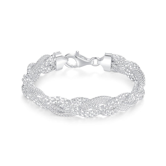 Sterling Silver Woven Bracelet