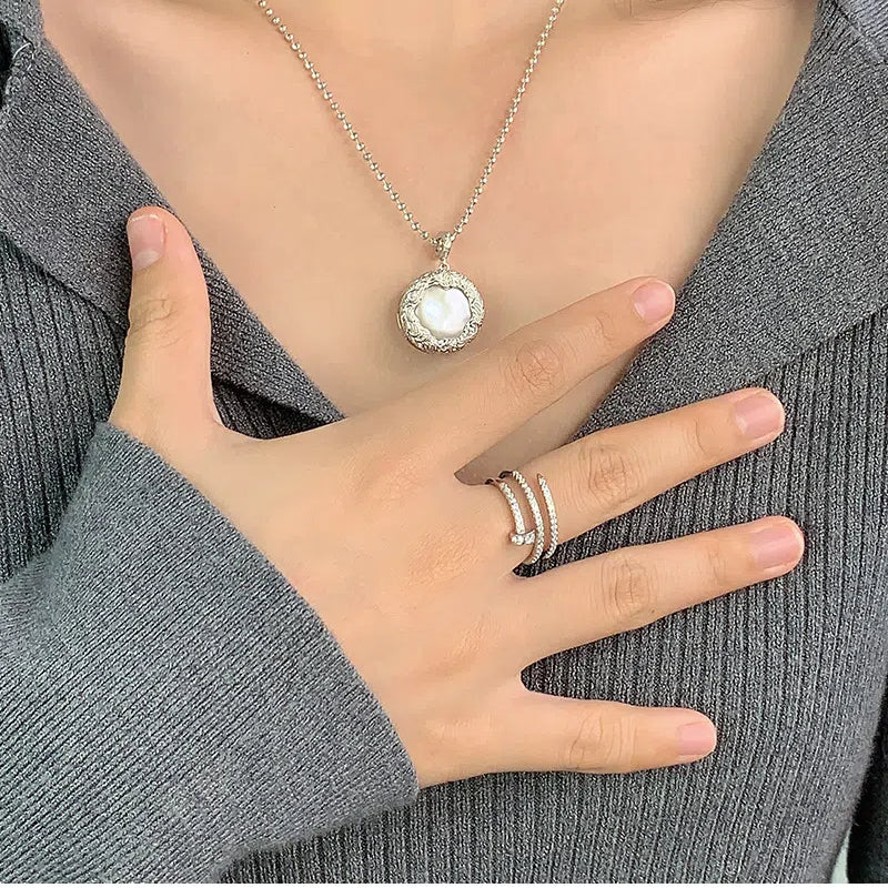 Sterling Silver Nail Stackable Ring