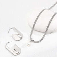Sterling Silver Freshwater Pearl Ball Chain Necklace