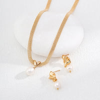 Sterling Silver Freshwater Pearl Ball Chain Necklace
