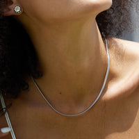 Sterling Silver Snake Chain Necklace