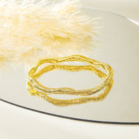 Sterling Silver Wave Stretch Bracelet