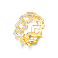 Sterling Silver Micro Pave Cubic Zirconia Ring