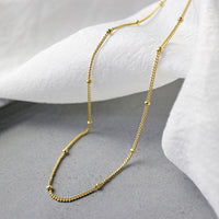 Sterling Silver Ball Layered Necklace
