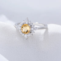 Sterling Silver Natural Citrine Ring