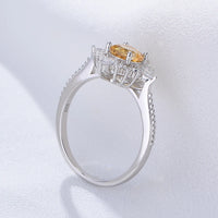 Sterling Silver Natural Citrine Ring