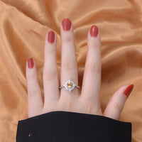 Sterling Silver Natural Citrine Ring
