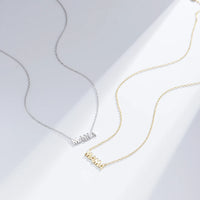 Sterling Silver Mama Necklace