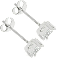 Anna Princess Cut Stud Earrings