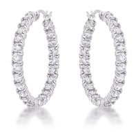 Eternity Channel Hoop Earrings