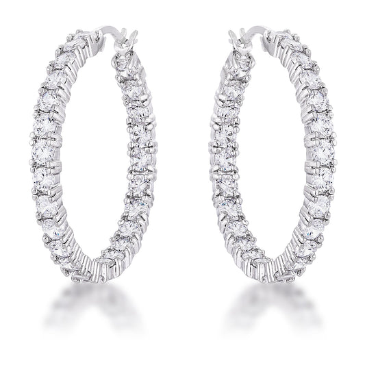 Eternity Channel Hoop Earrings