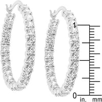 Eternity Channel Hoop Earrings