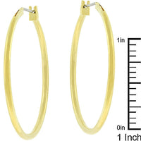 Classic Goldtone Hoop Earrings