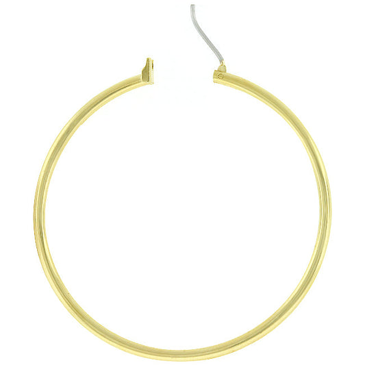Large Gold-Tone Hoop Earrings