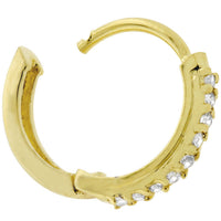 Classic Petite Hoop Earrings, Goldtone Finish