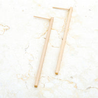Carolee Gold Line Drop Earrings