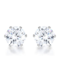 Reign 3.4ct Crystal Rhodium Stud Earrings
