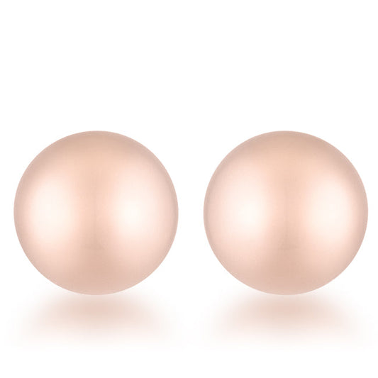 Julia Rose Gold Sphere Studs