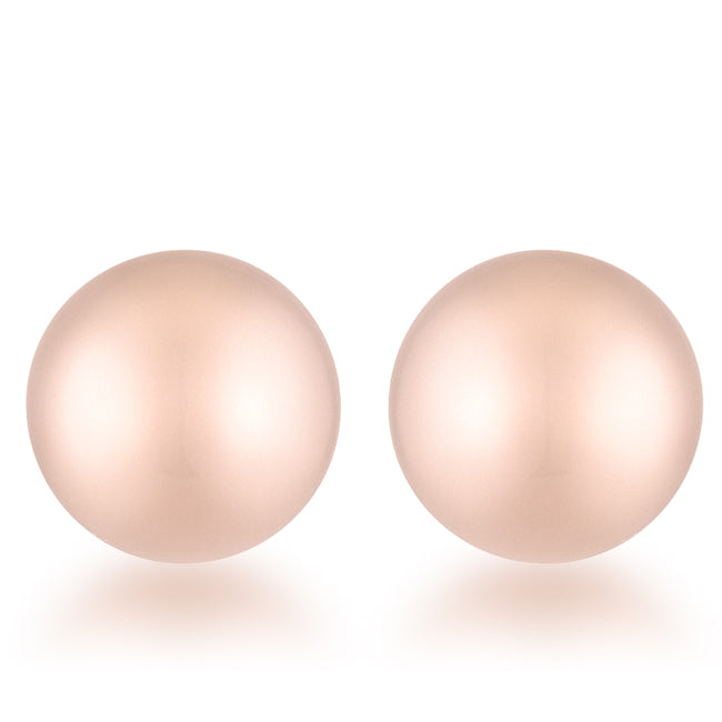 Julia Rose Gold Sphere Studs
