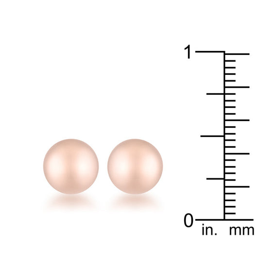 Julia Rose Gold Sphere Studs