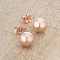 Julia Rose Gold Sphere Studs