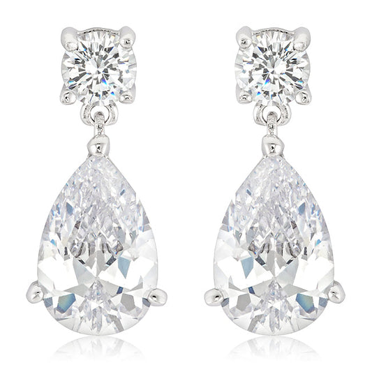 Cubic Zirconia Drop Earrings