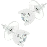 Brilliant Cubic Zirconia Stud Earrings