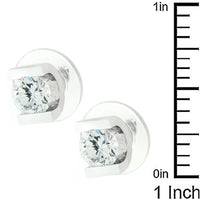 Brilliant Cubic Zirconia Stud Earrings
