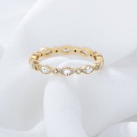 Sterling Silver Marquise Eternity Band Ring