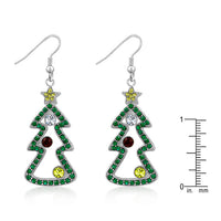Christmas Crystal Drop Earrings