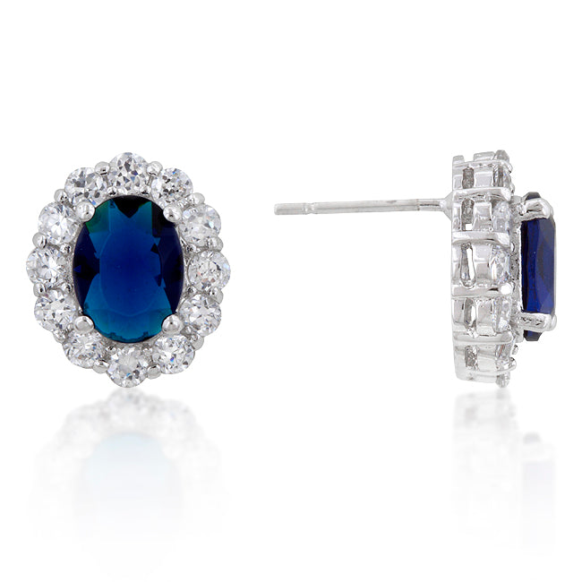 Royal Wedding Sapphire Stud Earrings
