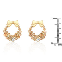 Champagne Wreath Crystal Earrings