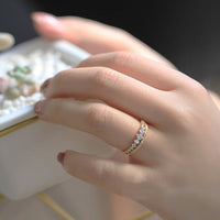 Cubic Zirconia Crown Ring in Sterling Silver