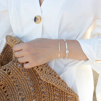 Personalized Double Layer Cubic Zirconia Bracelet