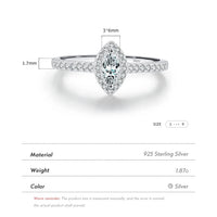 Sterling Silver Marquise Ring