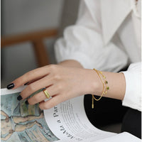 Gold Plated Tassel Bracelet