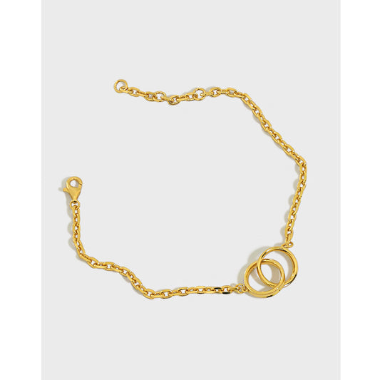 Sterling Silver Geometric Thin Bracelet