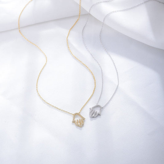 Delicate Hand Pendant Necklace