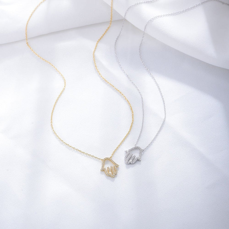 Delicate Hand Pendant Necklace