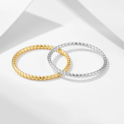 Sterling Silver Twist Stacking Ring