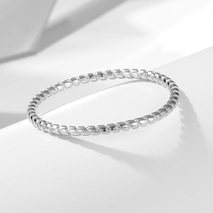 Sterling Silver Twist Stacking Ring