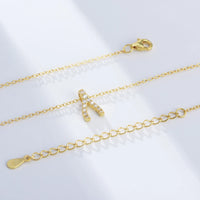 Gold Plated Sterling Silver Wishbone Necklace