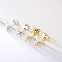 Sterling Silver Front and Back Arrow Earrings