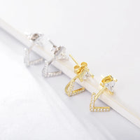 Sterling Silver Front and Back Arrow Earrings