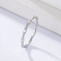 Gold Plated Sterling Silver Minimalist Bones Stacking Ring
