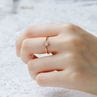 Gold Plated Sterling Silver Natural Oval Moonstone Ring