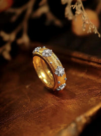 Gold Plated Sterling Silver Vintage Band Ring